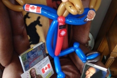 Peter Mansbridge (Balloon gift: Peter 'Moosebridge', from Disney's Zootopia)