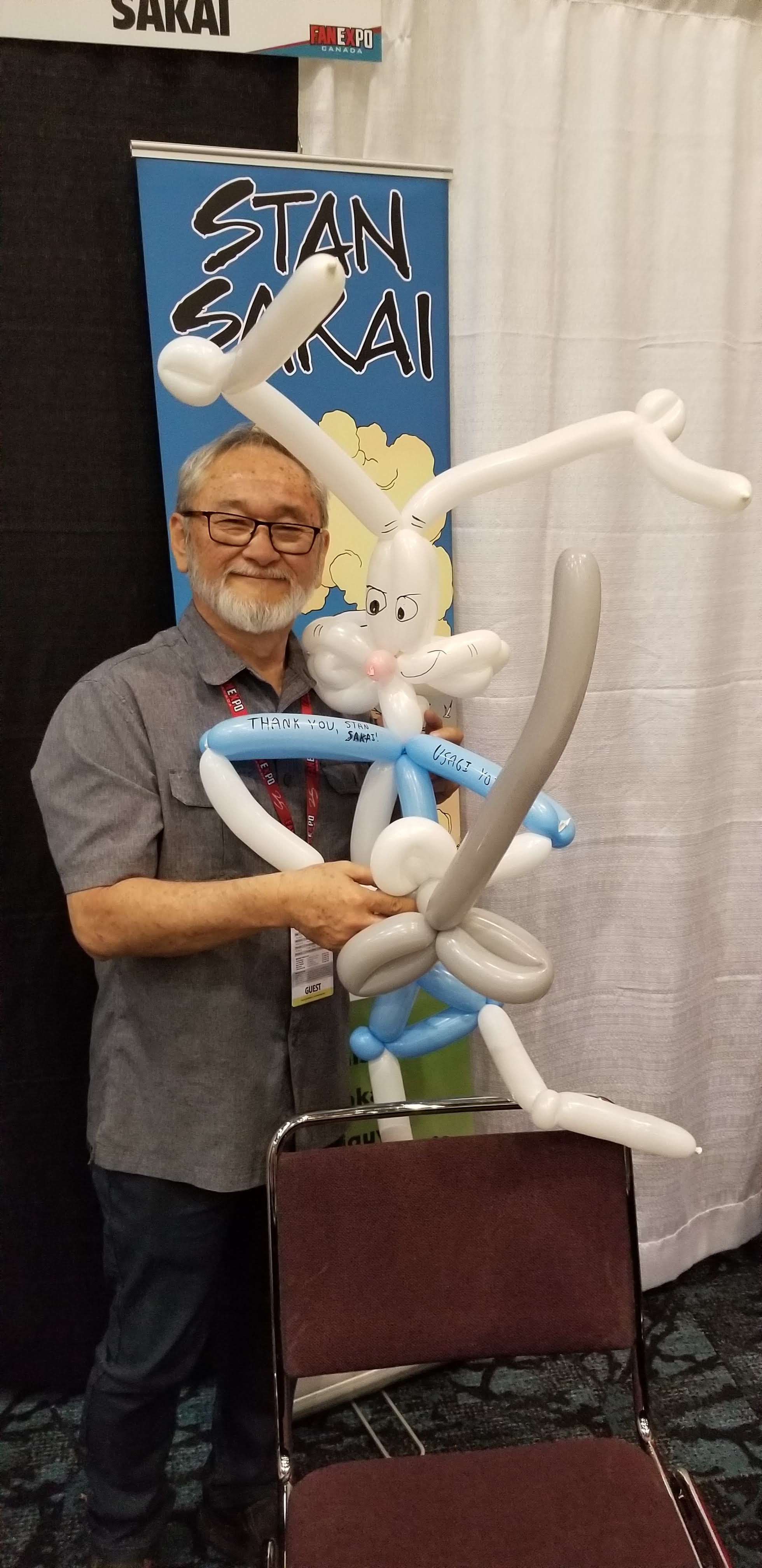 Stan Sakai (with Usagi Yojimbo balloon)