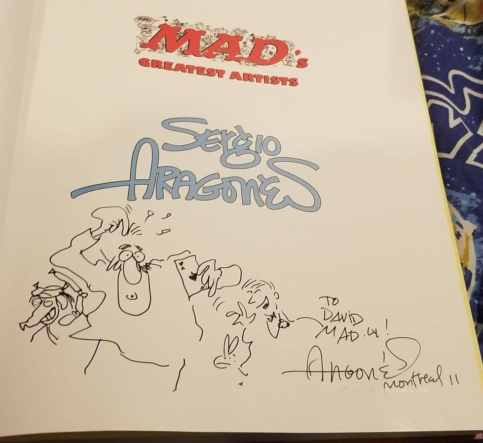 Sergio Aragonés (Autograph, and original sketch!)
