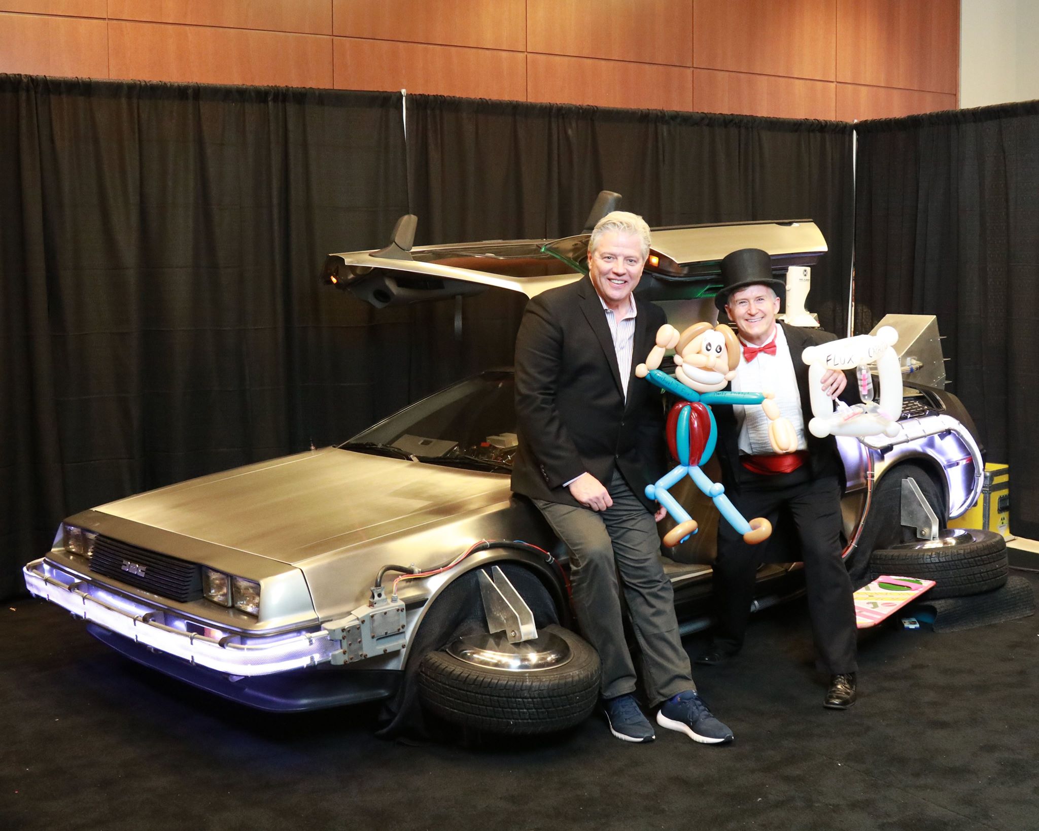 Back to the Future (DeLorean, with Thomas F. Wilson- BIFF himself!)