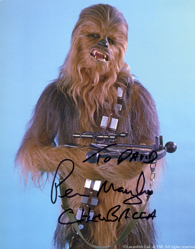 Chewbacca (Peter Mayhew autograph)