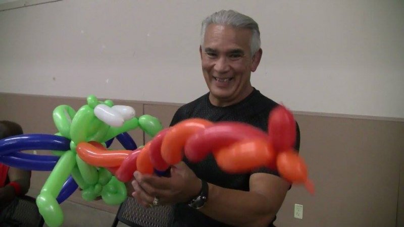 Ricky "The Dragon" Steamboat (He liked his balloon, and kept it!)